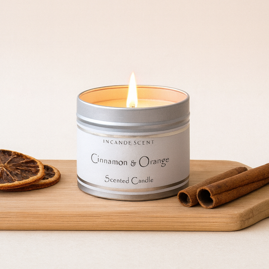 CINNAMON & ORANGE candle tin 200g