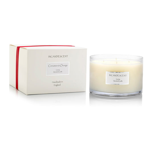 CINNAMON & ORANGE large 4 wick candle 1000g