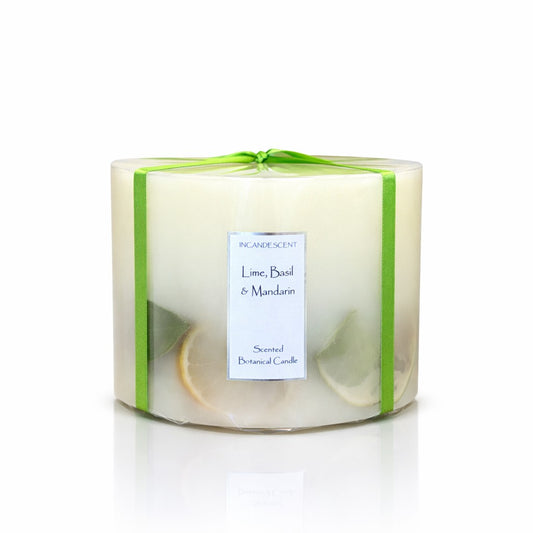 LIME, BASIL & MANDARIN 150mm 3 wick botanical candle