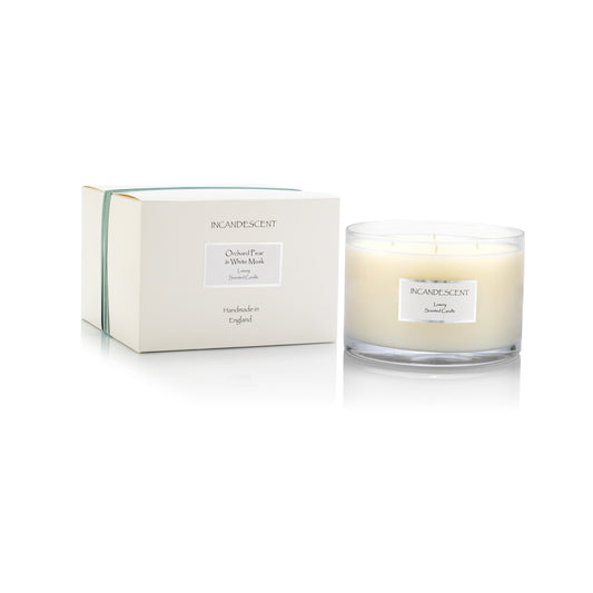 ORCHARD PEAR & WHITE MUSK large 4 wick candle 1000g