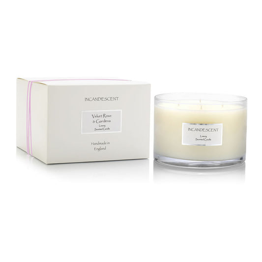 VELVET ROSE & GARDENIA large 4 wick candle 1000g